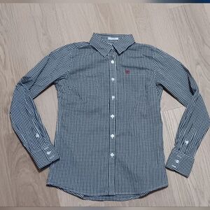 Ariat Black and White Button Down Shirt